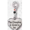 Grandma Heart Key Ring Charm